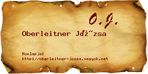 Oberleitner Józsa névjegykártya